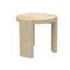 Lony Side End Table | 20’’ Round | Modern Panel Legs | Natural Brown BM333214