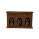 Bela Sideboard Console | 3 Mesh Doors | Rich Brown Solid Acacia Wood BM333219