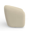 Mery Swivel Chair | Barrel Back | Ivory Upholstery | Solid Acacia Wood