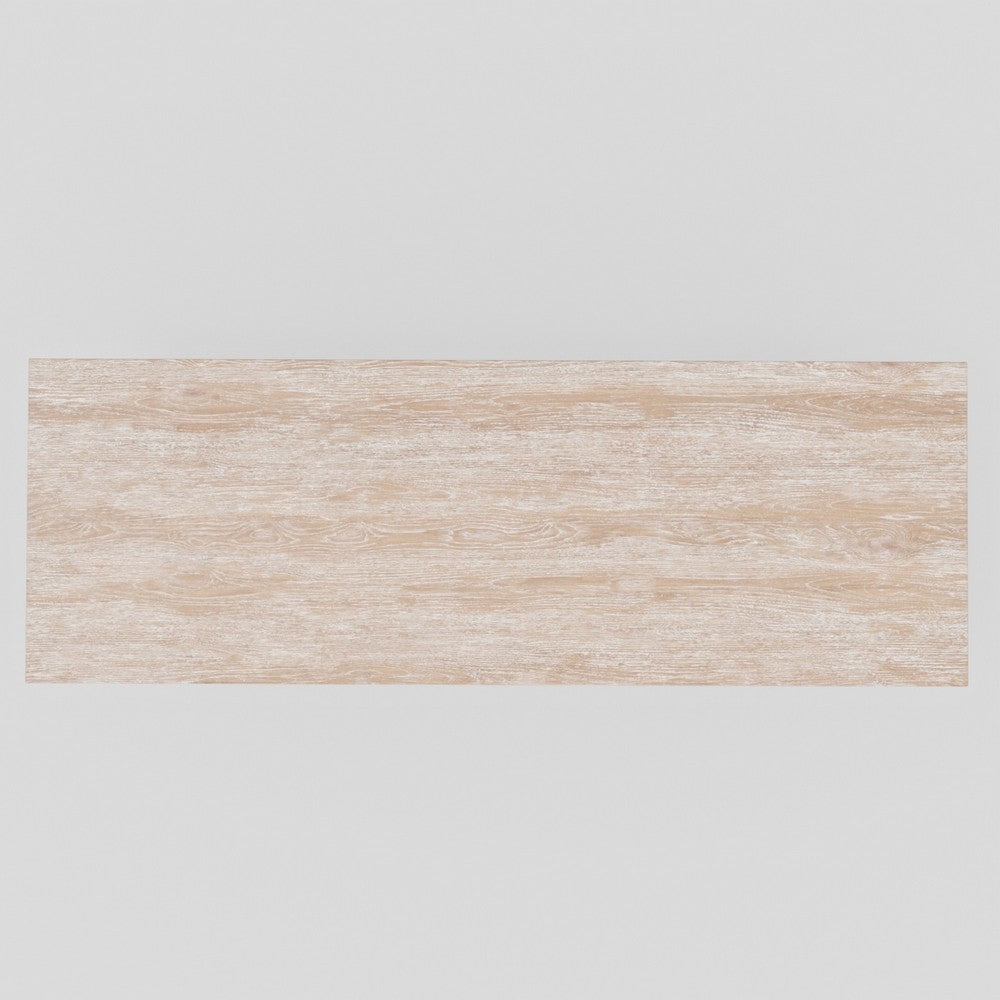 Hela Dining Table | 84" Rectangular Top | Driftwood Brown Rubberwood