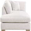 Racz Modular Left Facing Chaise | 1 Throw Pillow | Light Gray | White BM333227