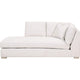 Racz Modular Left Facing Chaise | 1 Throw Pillow | Light Gray | White BM333227