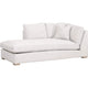 Racz Modular Left Facing Chaise | 1 Throw Pillow | Light Gray | White