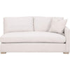 Racz Modular Right Arm Sofa | 1 Accent Throw Pillow | Light Gray White BM333228