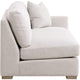 Racz Modular Right Arm Sofa | 1 Accent Throw Pillow | Light Gray White BM333228