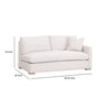 Racz Modular Right Arm Sofa | 1 Accent Throw Pillow | Light Gray White BM333228