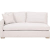 Racz Modular Left Arm Sofa | 1 Accent Throw Pillow | Light Gray White BM333229