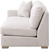 Racz Modular Left Arm Sofa | 1 Accent Throw Pillow | Light Gray White BM333229