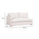Racz Modular Left Arm Sofa | 1 Accent Throw Pillow | Light Gray White BM333229