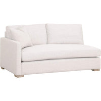 One modular left arm sofa with one throw pillow