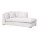 Racz Modular Right Facing Chaise | 1 Throw Pillow | Light Gray | White