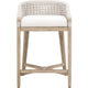 Monx Counter Height Chair | Gray Mahogany Wood | X Base | White Rope BM333236