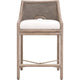 Ady Counter Stool Chair | Gray Mahogany | Cabana Loom White Cushion BM333239
