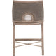 Ady Counter Stool Chair | Gray Mahogany | Cabana Loom White Cushion BM333239