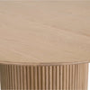 Elfa Dining Table | 54’’ Round Veneer Oak Top w Pedestal Base | Brown BM333249