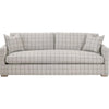 Racz Sofa | 2 Throw Pillows | Modern Gray Checkered Fabric | 86’’ BM333254