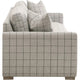 Racz Sofa | 2 Throw Pillows | Modern Gray Checkered Fabric | 86’’ BM333254