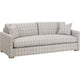 Racz Sofa | 2 Throw Pillows | Modern Gray Checkered Fabric | 86"