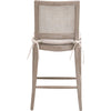 Bly Counter Stool Chair | Gray Oak Wood | Cane | Removable Cushion BM333257