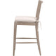 Bly Counter Stool Chair | Gray Oak Wood | Cane | Removable Cushion BM333257