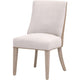 Ray Dining Chair | Solid Brown Ash Wood | Bisque Gray French Linen