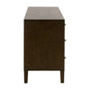 Hyz Wide Double Dresser | 8 Drawer | Dutch Brown Oak Wood | Iron Knobs BM333263