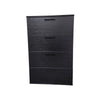 Levy Jumbo Tall Dresser Chest | 4 Drawers | Weathered Black Melamine BM333322