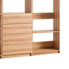 Dee Walk In Closet | Modular Freestanding Storage 9 Shelf 2 Rods Brown BM333325