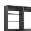 Dee Walk In Closet | Modular Freestanding Storage 9 Shelf 2 Rods Black BM333326