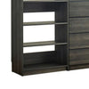 Dee Walk In Closet | Modular Freestanding Storage 9 Shelf 2 Rods Black BM333326