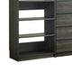 Dee Walk In Closet | Modular Freestanding Storage 9 Shelf 2 Rods Black BM333326