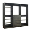 Dee Walk In Closet | Modular Freestanding Storage 9 Shelf 2 Rods Black BM333326