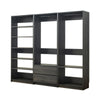Dee Walk In Closet Modular Freestanding Storage 9 Shelf 2 Drawer Black BM333328