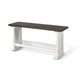 Orso Counter Height Dining Bench Farmhouse Off White Brown 48 Inch BM333333