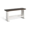 Orso Counter Height Dining Bench Farmhouse Off White Brown 48 Inch BM333333