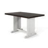 Orso Counter Height Dining Table | 60" Rectangular | Off White Brown