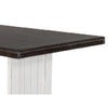 Orso Counter Height Dining Table | 60" Rectangular | Off White Brown