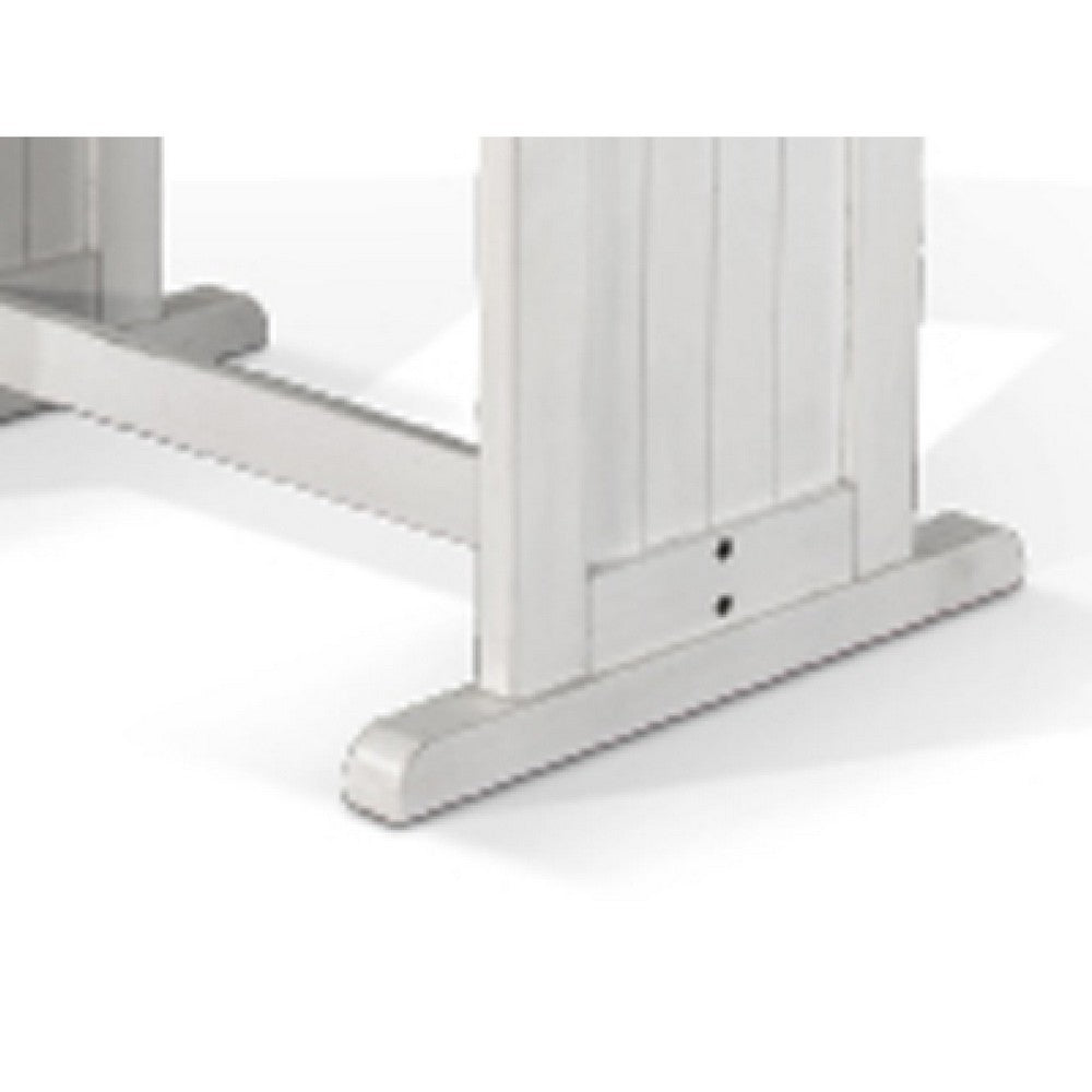 Orso Counter Height Dining Table | 60" Rectangular | Off White Brown