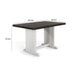 Orso Counter Height Dining Table | 60" Rectangular | Off White Brown