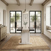Orso Counter Height Dining Table | 60" Rectangular | Off White Brown