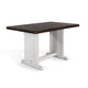 Orso Counter Height Dining Table | 60" Rectangular | Off White Brown