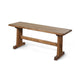 Marv Dining Bench | Trestle Base | Light Brown Mindi Wood 46’’ BM333335
