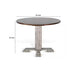 Camie Dining Table | 40" Brown Round Top w Drop Leafs | Rustic Gray