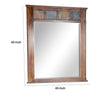 Odel Vanity Dresser Mirror | Natural Slate Inlay | Dark Brown 46’’ BM333342