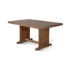 Yael Dining Table | 60" Rectangular Plank Top | Light Brown Mahogany