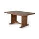 Yael Dining Table | 60" Rectangular Plank Top | Light Brown Mahogany