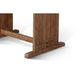 Yael Dining Table | 60" Rectangular Plank Top | Light Brown Mahogany