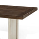 Orso Dining Table | 60" Rectangular Plank Top | Off White and Brown