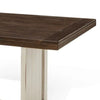 Orso Dining Table | 60" Rectangular Plank Top | Off White and Brown