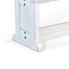 Sime Side Dining Bench | Plank Style | Off White Mahogany Wood 48’’ BM333355